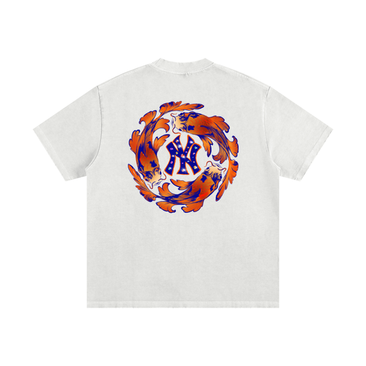 NEW YORK KNICKS VINTAGE WASHED SUPER HEAVYWEIGHT T-SHIRT